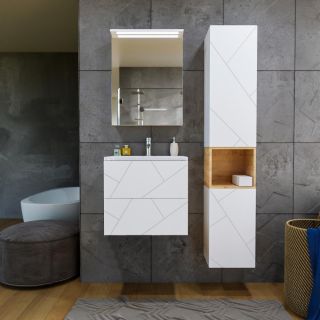 Тумба под раковину Бриклаер Кристалл 4627125415944 60 см белый